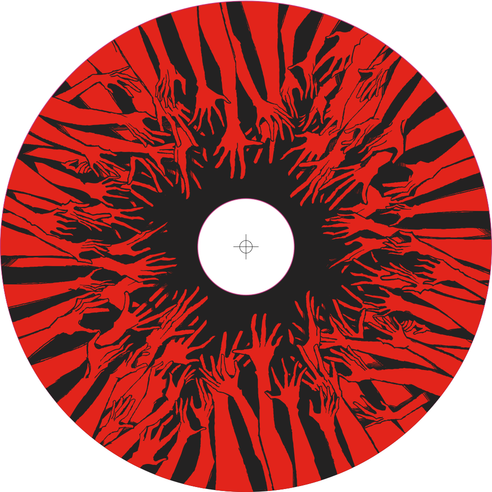Ternarious Thirst CD Silkscreen Label